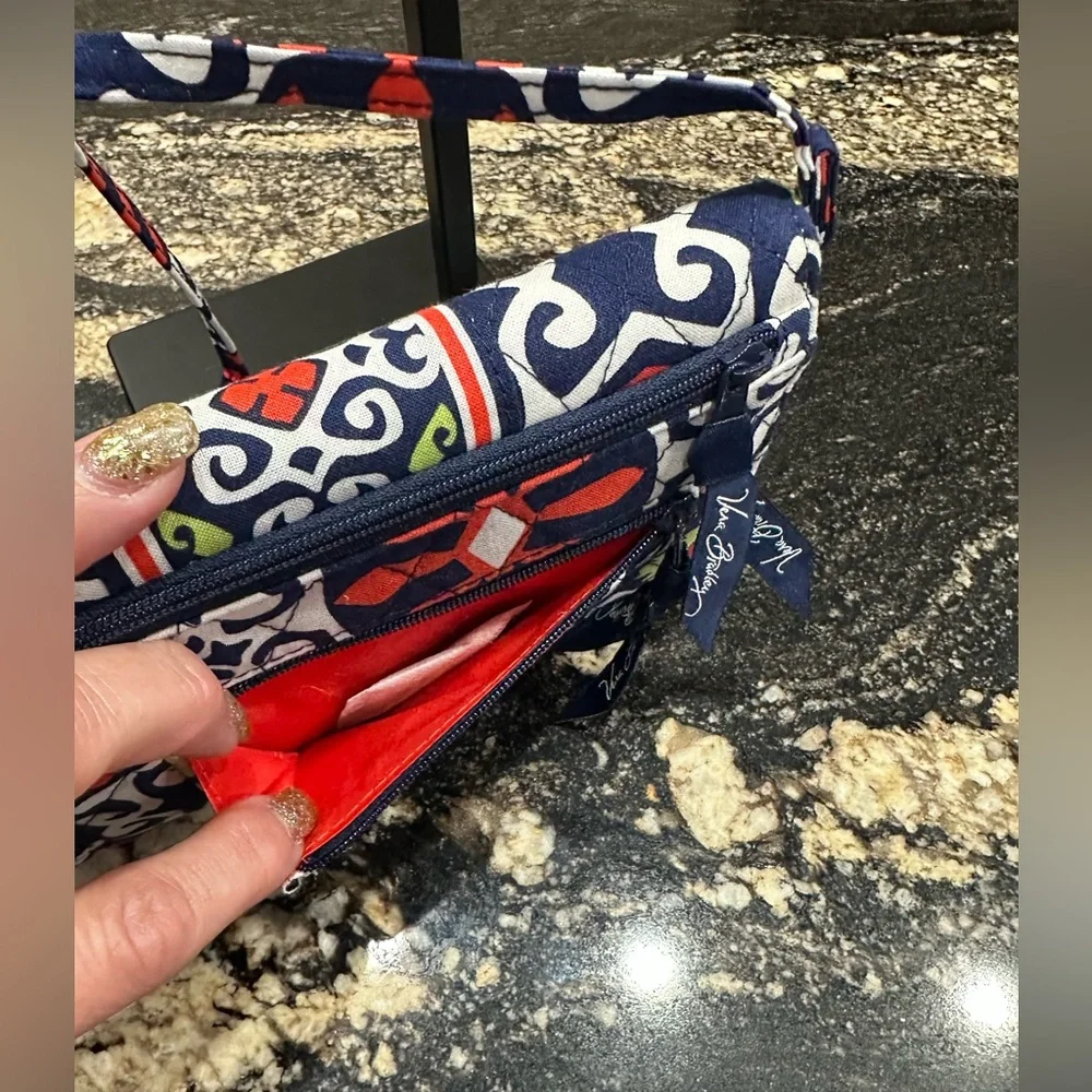 Vera Bradley Red and Blue Crossbody Bag - Picture 6 of 8